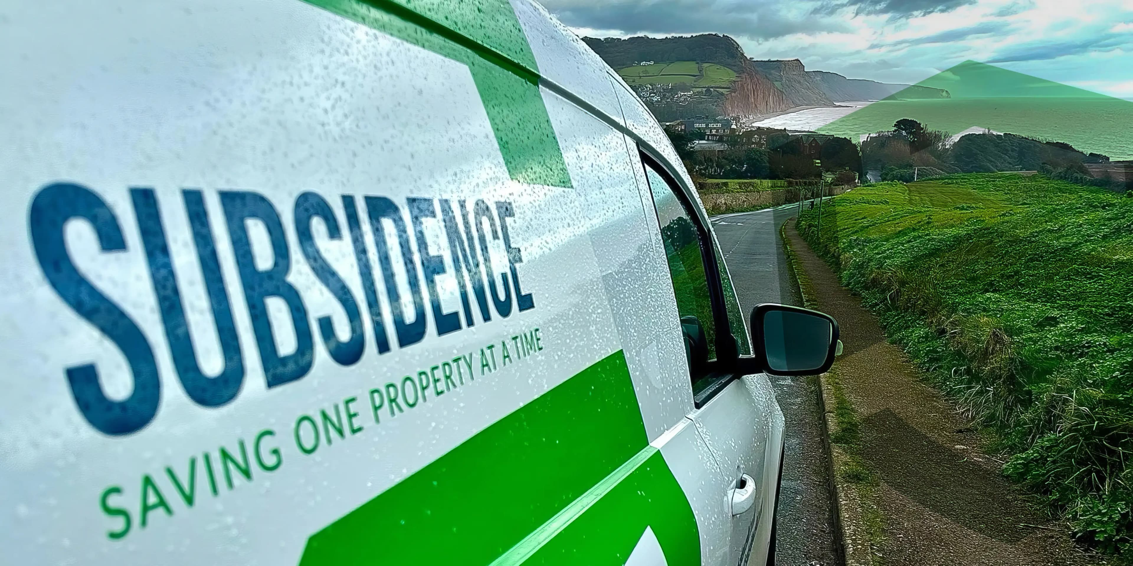 A Subsidence Ltd van on site